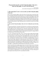 Tổng quan hiện trạng khu vực kinh tế nông lâm nghiệp và thủy sản và chính sách nông nghiệp - sản xuất và tiêu thụ nông sản