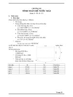 TÍNH TOÁN BỂ NƯỚC TRÊN MÁI