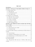 Xây dựng cơ sở dữ liệu nền địa lý