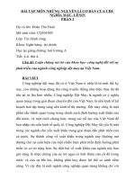 Luận chứng vai trò của khoa học   công nghệ đối với sự phát triển của ngành công nghiệp dệt may tại việt nam 