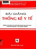 bài giảng thống kê y tế