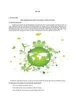 kiến thức liên môn chủ đề môi tường