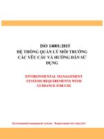 Phien ban ISO 14001  2015