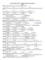 ĐỀ THI TỐT NGHIỆP THPT MÔN HÓA THAM KHẢO CÓ ĐÁP ÁN ĐỀ 6