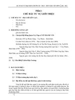 Dự án đầu tư  hoạt động trường TH – THCS – THPT ngọc viễn đông