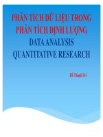 Bài giảng phân tích dữ liệu trong phân tích định lượng   data analysis quantitative research   hồ thanh trí