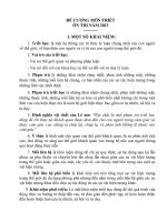 CÂU hỏi và đáp án môn TRIẾT học dự THI CAO học