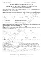 ĐỀ MINH họa vật lý   THẦY TIẾN đà NẴNG 