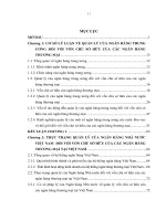 Hoàn thiện quản lý của ngân hàng nhà nước Việt Nam đối với vốn chủ sở hữu của các ngân hàng thương mại tại Việt Nam.PDF