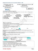 De thi thu mon Hoa THPT  2016