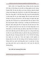 Chiến lược cạnh tranh của samsung trong ngành sản xuất điện thoại di động