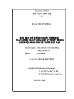 Đào tạo, bồi dưỡng nguồn nhân lực chất lượng cao về khoa học kỹ thuật