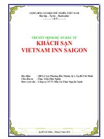 Dự án đầu tư khách sạn VIETNAM INN SAIGON