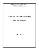 Kế hoạch chuyên môn tổ 4 +5 năm 15 16