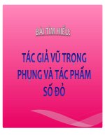 VŨ Trọng Phụng và Tác phẩm Số Đỏ