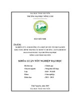 Nghiên cứu ảnh hưởng của một số yếu tố nội tại đến khả năng hình thành cây hom vù hương tại trường đại học nông lâm thái nguyên