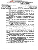 Thông tư số 052016TTBGDĐT của Bộ Giáo dục và Đào tạo : Quy định thời gian tập sự theo chức danh nghề nghiệp giáo viên, giảng viên