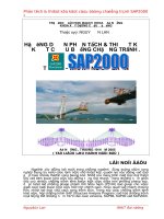 PHÂN TÍCH & THIẾT KẾ KẾT CẤU BẰNG CHƯƠNG TRÌNH SAP2000