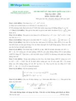 De thi thu mon toan 2016 THPT ngo si lien lan 1 megabook