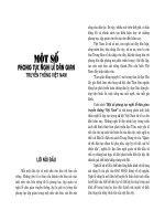 Một số phong tục nghi lễ dân gian