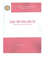 Thực tập Hóa hữu cơ + phân tích (Dùng cho đào tạo Dược sỹ ĐH)  Trường ĐH Thành Đô