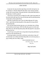 Tiềm năng và một số giải pháp phát triển du lịch Huyện Vân Đồn - Quảng Ninh