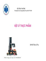 vật lý thực phẩmđo cấu trúc thịt cá