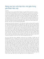 Nâng cao hơn nữa đạo đức nhà giáo trong giai đoạn hiện nay