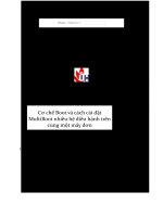Cơ chế Boot và cài đặt multiboot