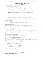 DE CUONG ON THI TN THPT MON HOA HOC TOÀN CHƯƠNG TRÌNH 12