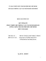 PHÁT TRIỂN HỆ THỐNG VẬN TẢI HÀNH KHÁCH CÔNG CỘNG THÀNH PHỐ HỒ CHÍ MINH ĐẾN NĂM 2025