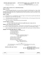 thi thử đại học môn ngữ văn 2016