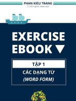 Bài tập về thì và cấu tạo từ elight