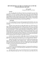 BIẾN ĐỔI KHÍ HẬU CỤC BỘ VÀ VẤN ĐỀ NGẬP LỤT ĐÔ THỊ Ở THÀNH PHỐ HỒ CHÍ MINH