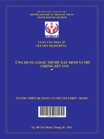 Ứng dụng logic mờ để xác định vị trí chống sét van