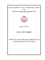 NGHIÊN cứu CÔNG NGHỆ MẠNG KHÔNG dây LIFI và ĐÁNH GIÁ KHẢ NĂNG ỨNG DỤNG 