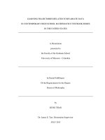 Learning trajectories related to bivariate data in contemporary high school mathematics textbook series in the united states