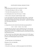 CHUYÊN đề ôn THI HSG SINH học tế bào