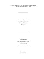 Customer satisfaction and service quality in the banking industry (agribank) in ho chi minh city