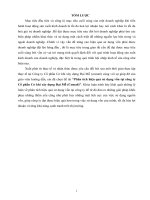 báo cáo thực tập tốt nghiệp đề tài “phân tích hiệu quả sử dụng vốn tại công ty cổ phần cơ khí xây dựng đại mỗ (coma6)”