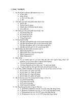 Sinh hóa  tổng hợp câu hỏi trắc nghiệm, điền khuyết ôn tập