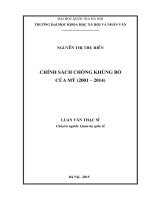 Chính sách chống khủng bố của mỹ ( 2001   2014 ) 