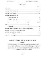 NÂNG CAO KẾT QUẢ HỌC TẬP MỘT SỐ BÀI HỌC PHÁP LUẬT MÔN GIÁO DỤC CÔNG DÂN THÔNG QUA VIỆC SỬ DỤNG BẢN ĐỒ TƯ DUY CHO HỌC SINH LỚP 12 TRƯỜNG THPT NGUYỄN BỈNH KHIÊM