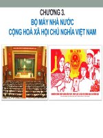 Giáo trình Pháp luật đại cương chương 2: Bộ máy Nhà Nước CHXH Việt Nam