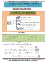 TÀI LIỆU 7 ĐIỂM MÔN TOÁN THẦY NGUYỄN THANH TÙNG