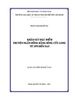 Khảo sát đặc điểm truyện ngắn đồng bằng sông cửu long từ 1975 đến nay