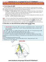 CÁC TÍNH CHẤT HÌNH HỌC PHẲNG THUẦN TÚY HAY DÙNG