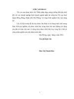 Các biện pháp chống thất thu thuế đối với các doanh nghiệp kinh doanh ngành nghề ăn uống tại chi cục thuế quận hồng bàng thành phố hải phòng 