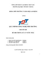 Bể SBR trong xử lý nước thải