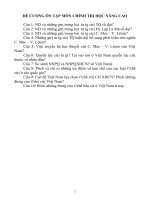 ĐỀ CƯƠNG CHÍNH TRỊ học NÂNG CAO